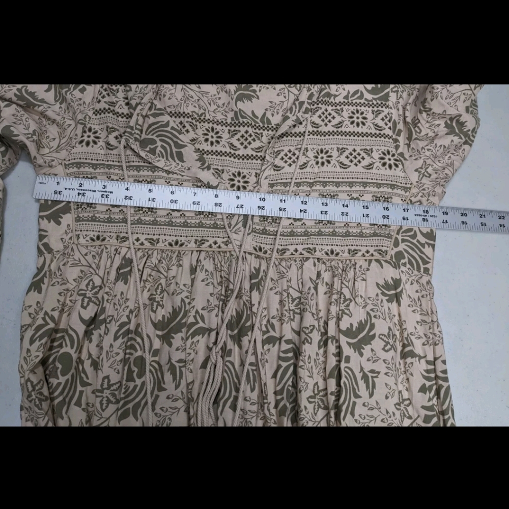 NWT R. Vivimos Bohemian Print Midi Dress S Prairie Cottagecore - Picture 6 of 8